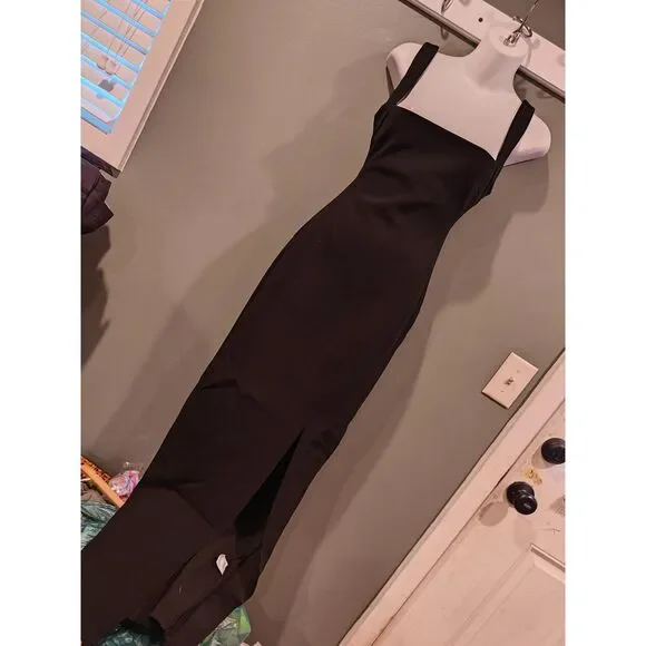 princess polly bombshell maxi dress black tall us 2 - Picture 3 of 4